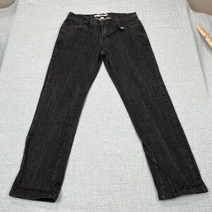 HERITAGE‎ 1981 Black Stonewashed Denim Jeans ~ Skinny Straight ~ Size 30